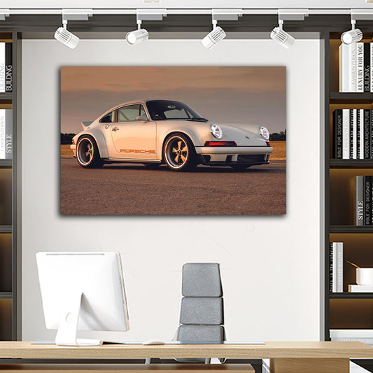 WHITE PORSCHE freeshipping - Wall Agenda