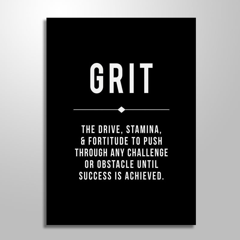 GET GRIT ON BLACK freeshipping - Wall Agenda