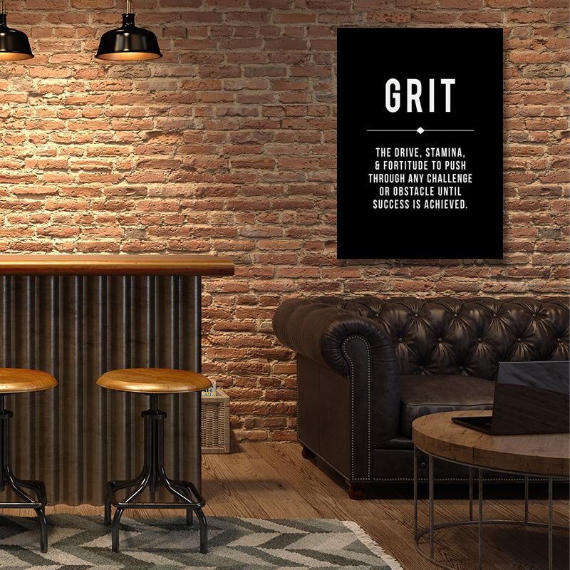 GET GRIT ON BLACK freeshipping - Wall Agenda