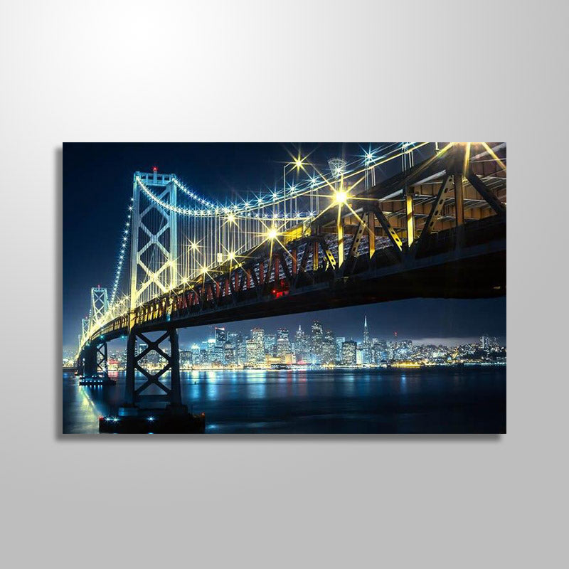 GOLDEN GATE BY NIGHT freeshipping - Wall Agenda