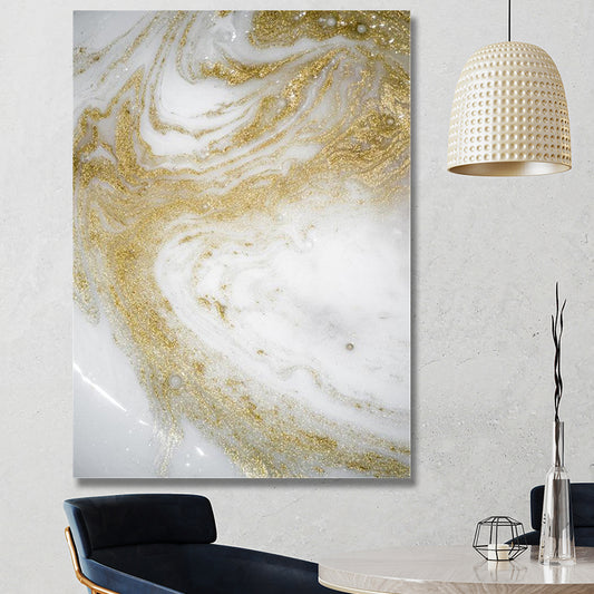 GOLDEN MARBLE ABSTRACT V2 freeshipping - Wall Agenda