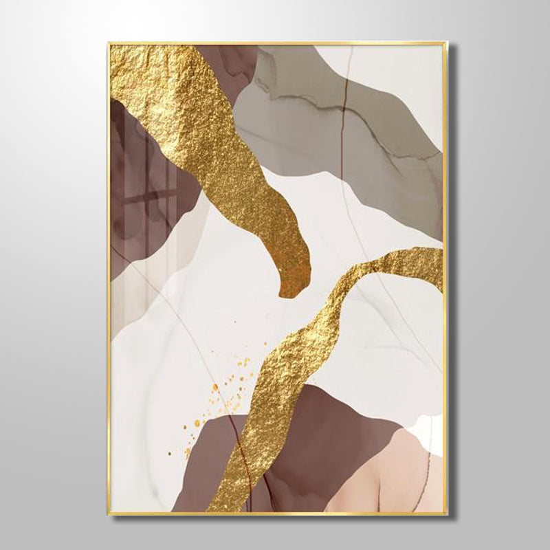 GOLDEN STRIPE ABSTRACT freeshipping - Wall Agenda