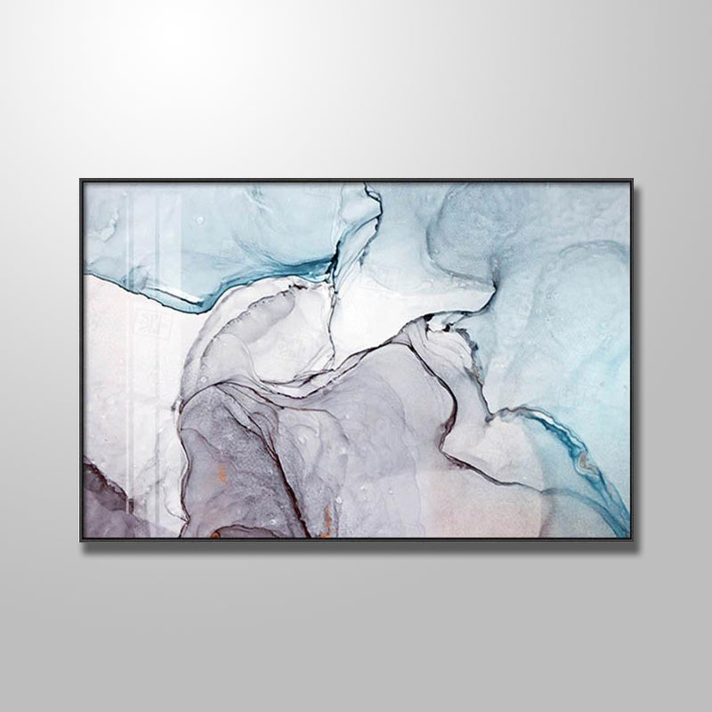 GRAY LIGHT MARBLE PAINTING freeshipping - Wall Agenda