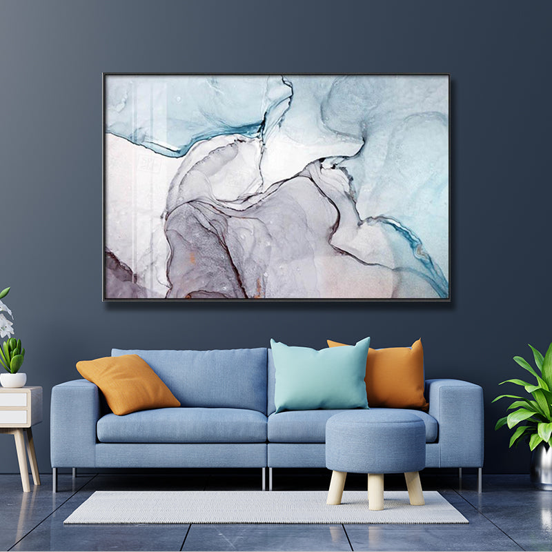 GRAY LIGHT MARBLE PAINTING freeshipping - Wall Agenda