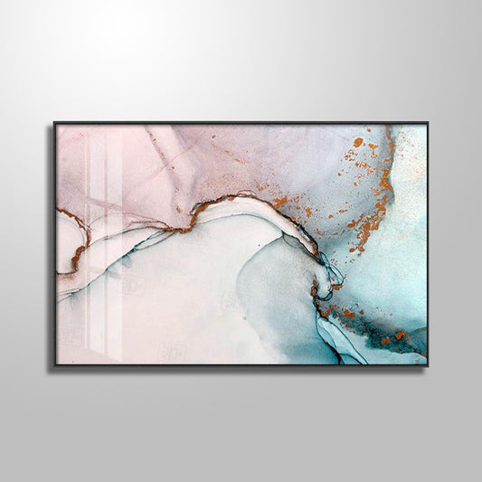 GRAY PINK MARBLE PAINTING freeshipping - Wall Agenda