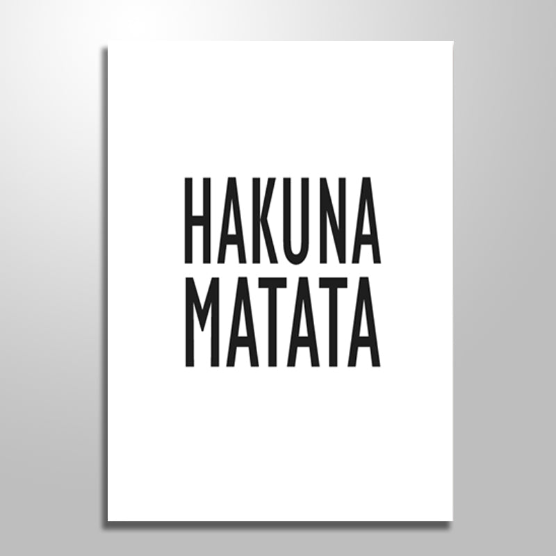 HAKUNA MATATA freeshipping - Wall Agenda