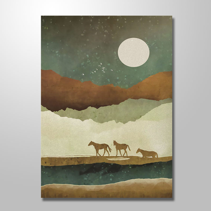 HORSE ABSTRACT freeshipping - Wall Agenda