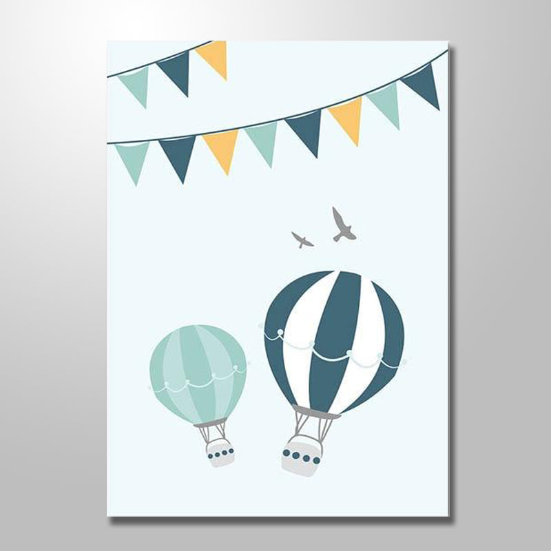 HOT AIR BALLOON KIDS PRINT freeshipping - Wall Agenda