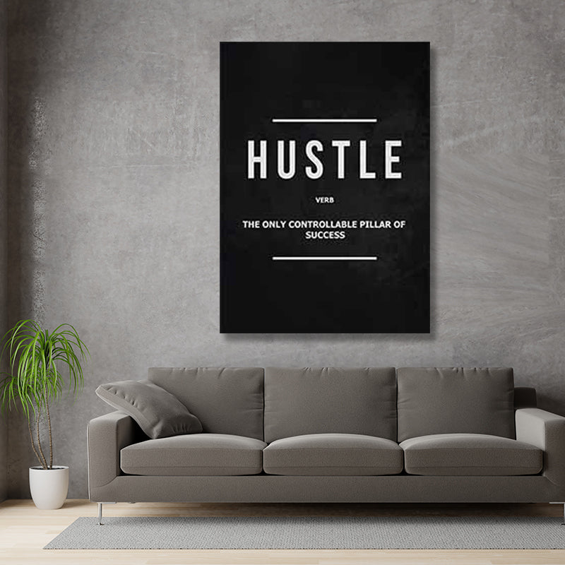 HUSTLE ON BLACK freeshipping - Wall Agenda