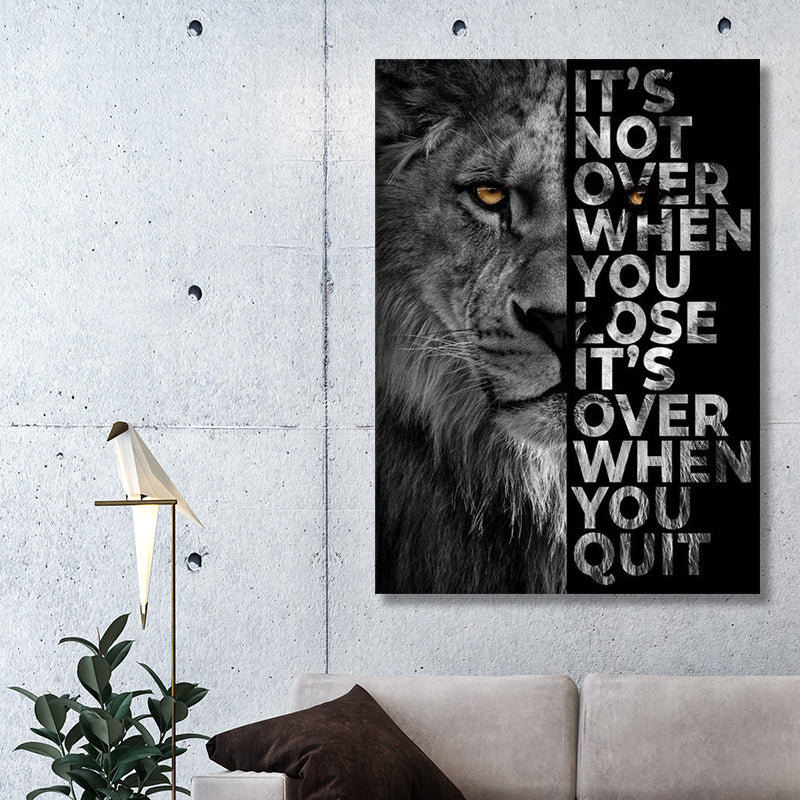ITS NOT OVER WHEN YOU LOOSE! freeshipping - Wall Agenda