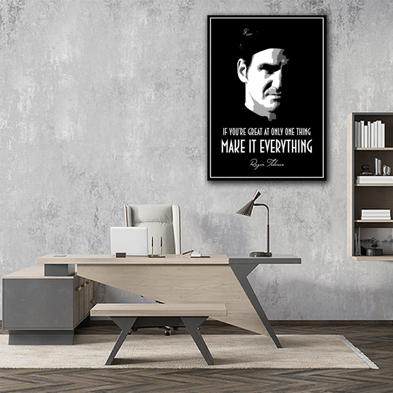 FEDERER QUOTE freeshipping - Wall Agenda
