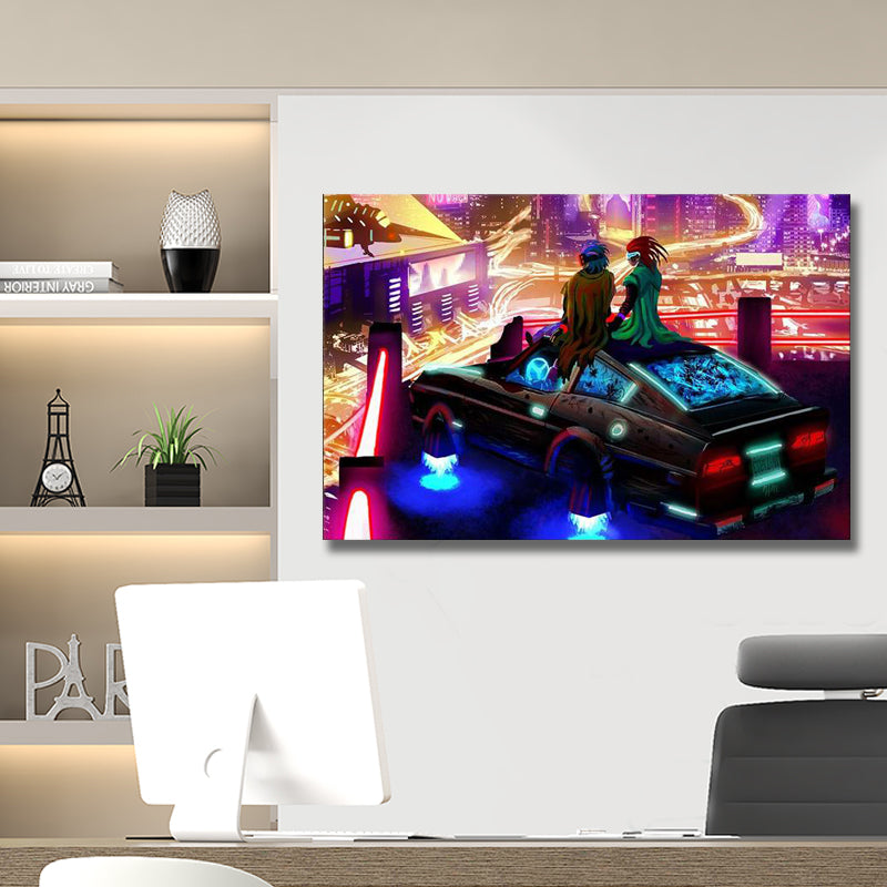 FUTURE CAR 2 PAINTING freeshipping - Wall Agenda