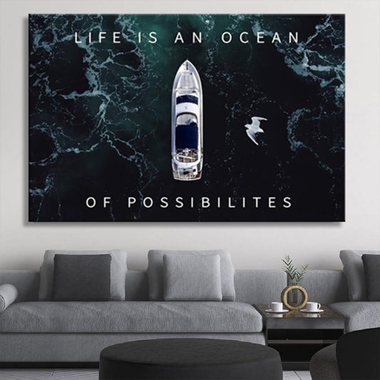 LIFE IS AN OCEAN OF POSSIBILITIES mywallspace  25.99 Wall Agenda