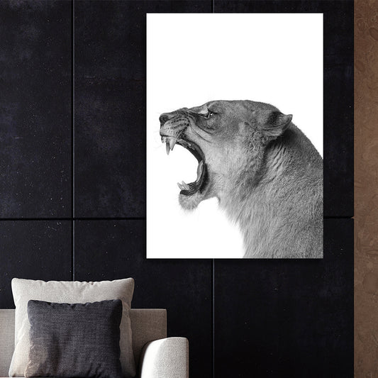 LIONESS PAINTING freeshipping - Wall Agenda