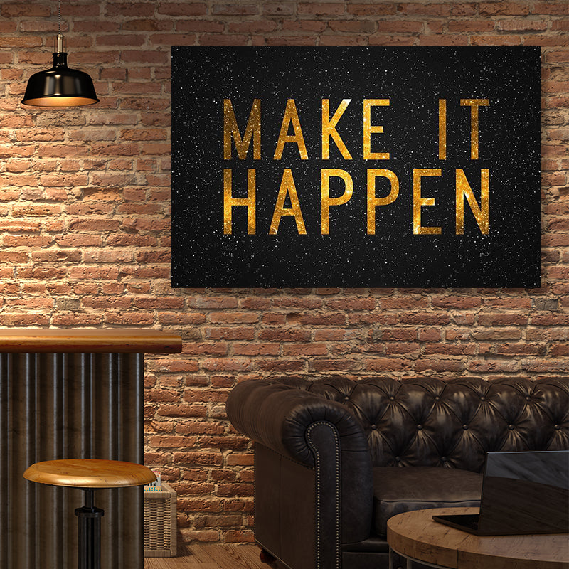 MAKE IT HAPPEN freeshipping - Wall Agenda