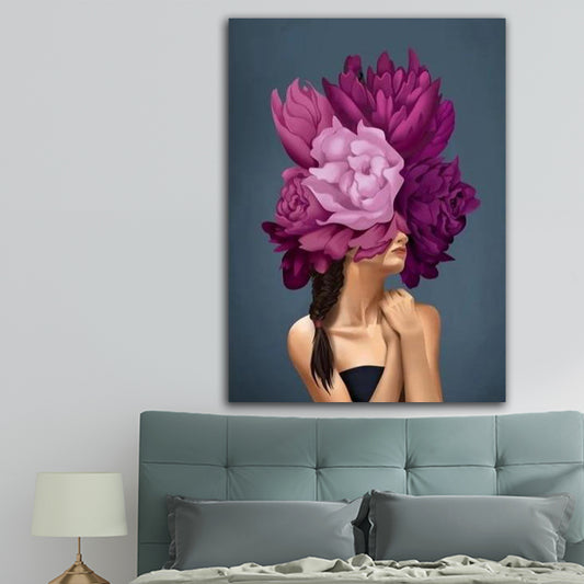 PURPLE FLORAL HEAD freeshipping - Wall Agenda