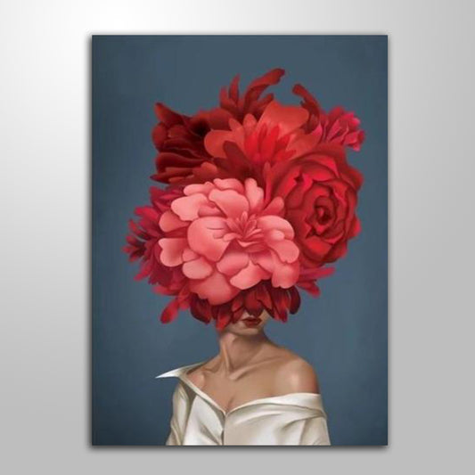 RED FLORAL HEAD freeshipping - Wall Agenda