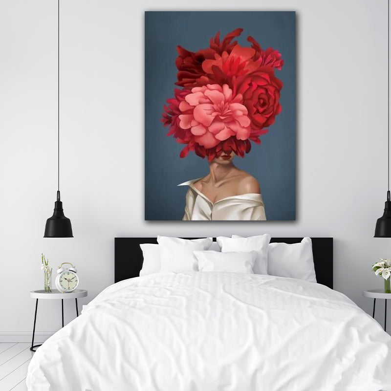 RED FLORAL HEAD freeshipping - Wall Agenda