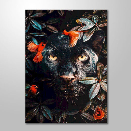 BLACK PANTHER FLORAL freeshipping - Wall Agenda