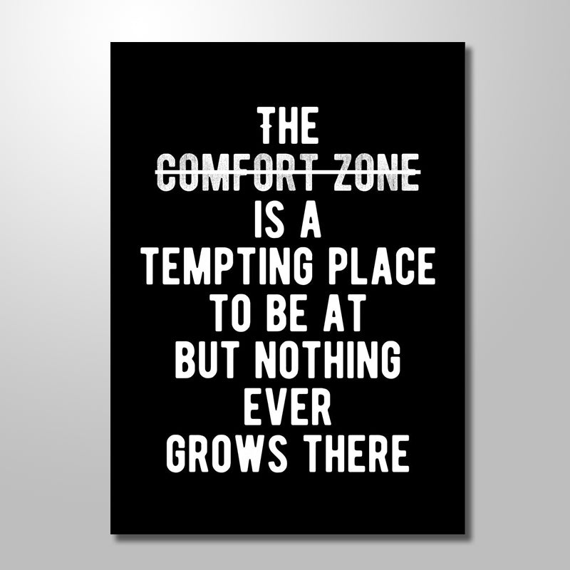 NEW COMFORTZONE QUOTE freeshipping - Wall Agenda