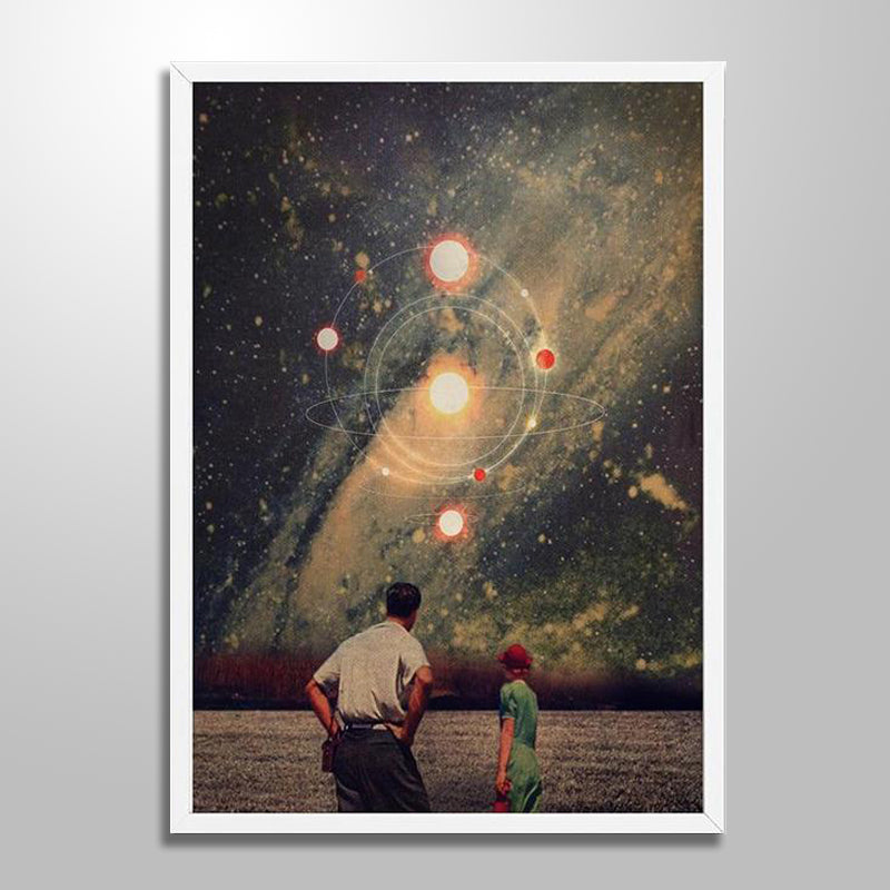 NIGHT SKY SURREALISM PAINTING freeshipping - Wall Agenda