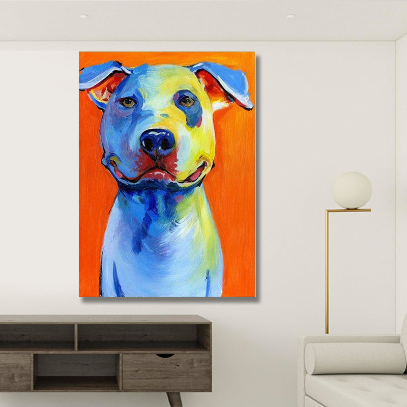 ORANGE DOG PAINTING freeshipping - Wall Agenda