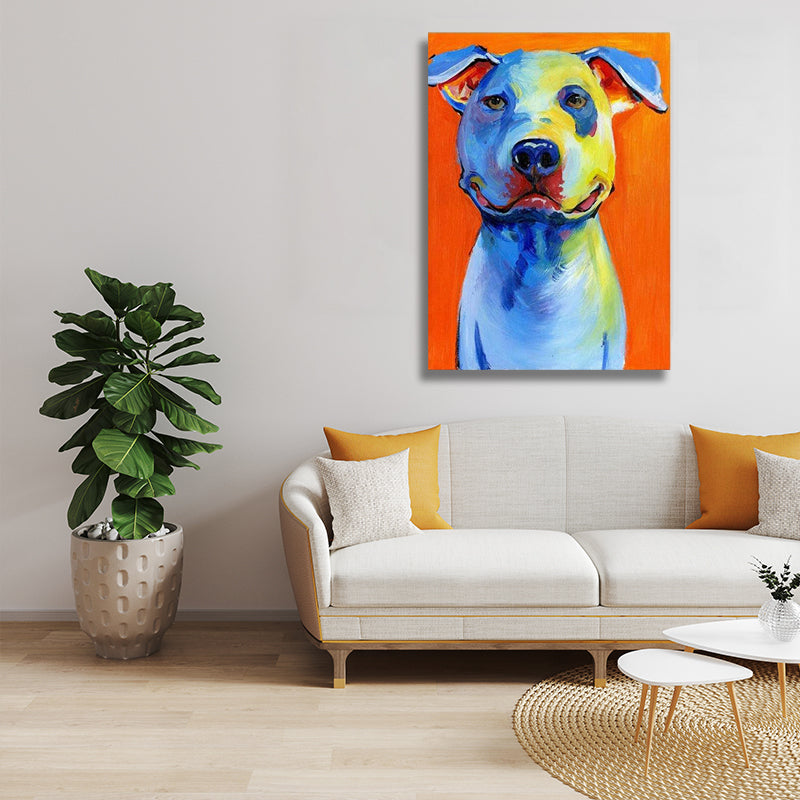 ORANGE DOG PAINTING freeshipping - Wall Agenda