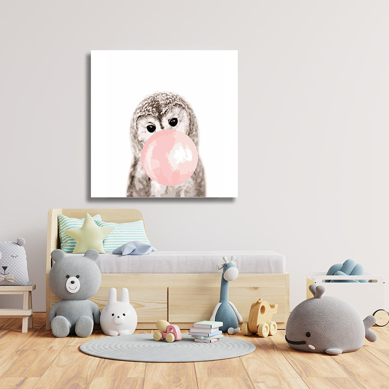 OWL GUM PAINTING freeshipping - Wall Agenda