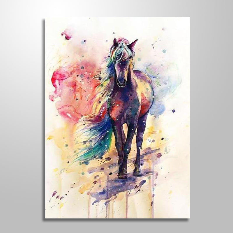 PROUD STALLION WATERCOLOR freeshipping - Wall Agenda