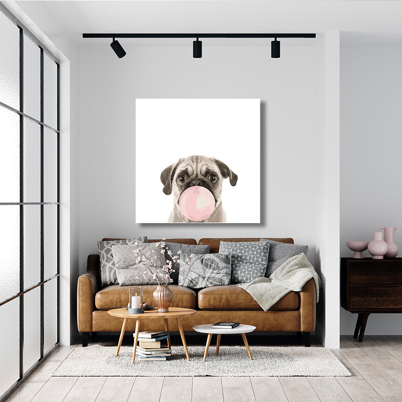 PUG GUM PAINTING freeshipping - Wall Agenda