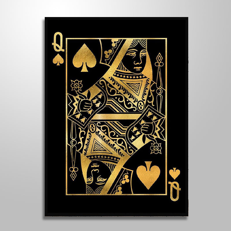 QUEEN OF SPADES GOLDEN freeshipping - Wall Agenda