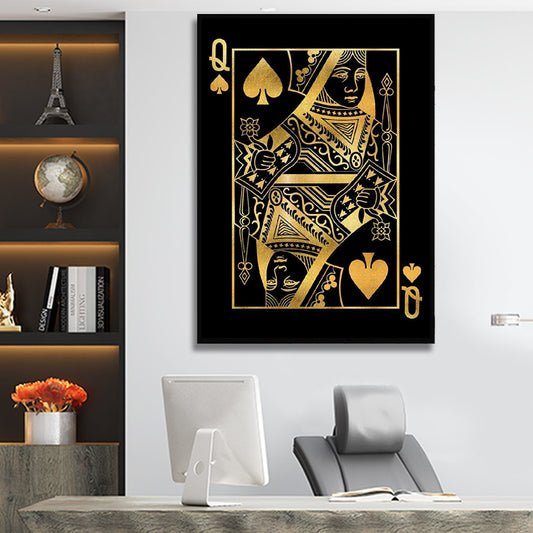 QUEEN OF SPADES GOLDEN freeshipping - Wall Agenda