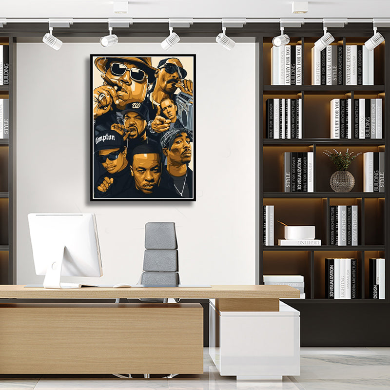 RAP LEGENDS FOUR PAINTING freeshipping - Wall Agenda