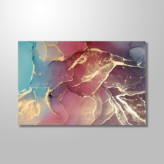 RED MARBLE PAINTING freeshipping - Wall Agenda