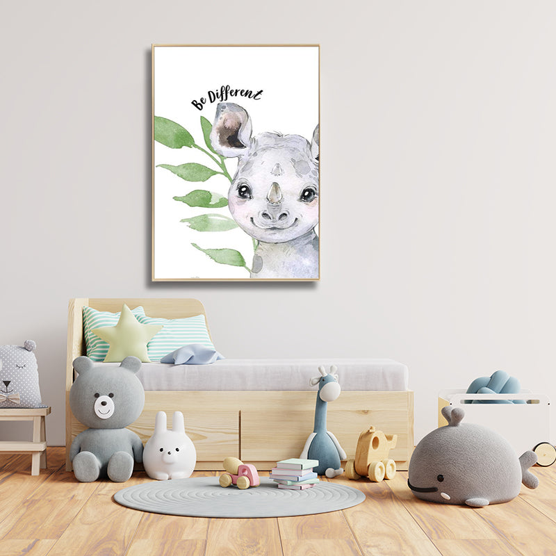 RHINO KID PAINTING freeshipping - Wall Agenda