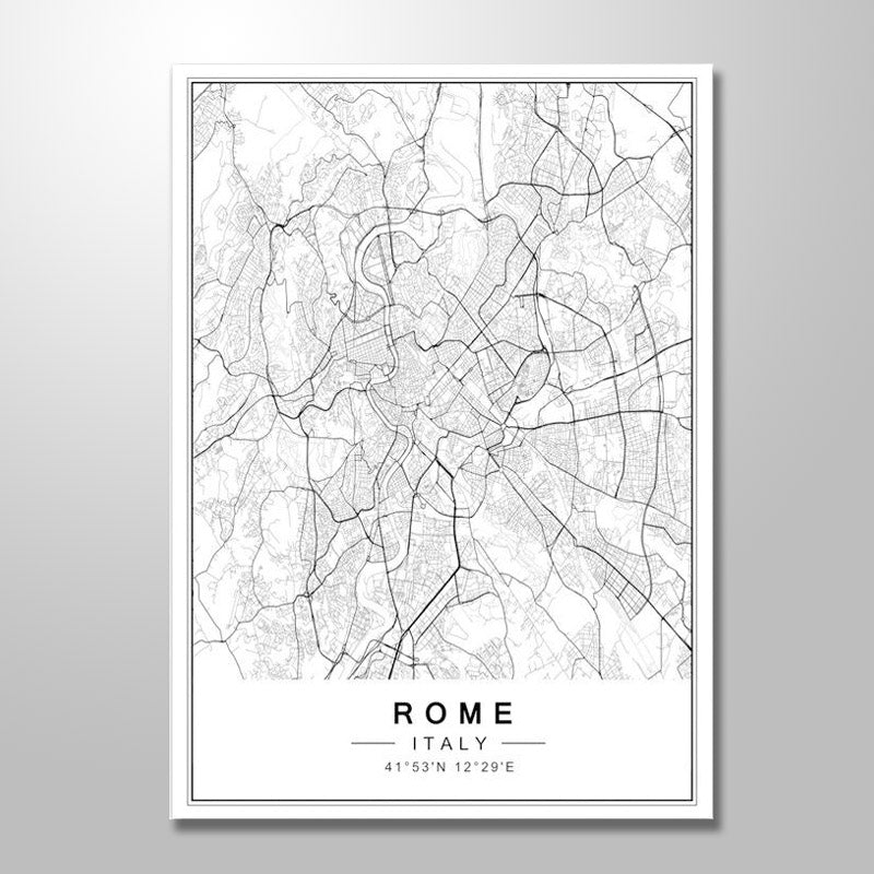 ROME CITY MAP freeshipping - Wall Agenda