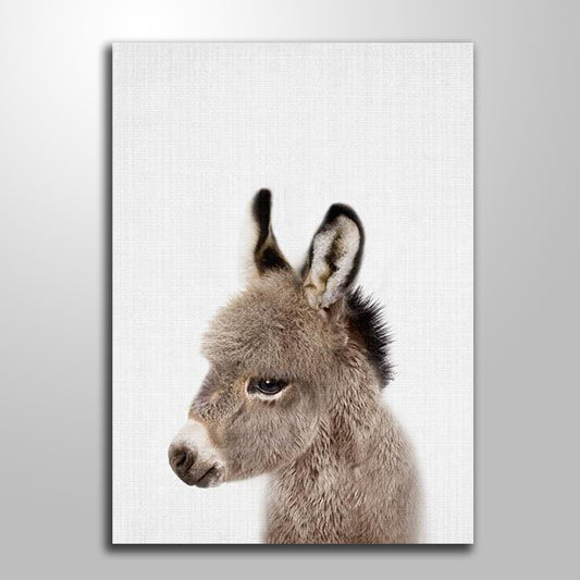 BABY DONKEY KIDS PRINT freeshipping - Wall Agenda