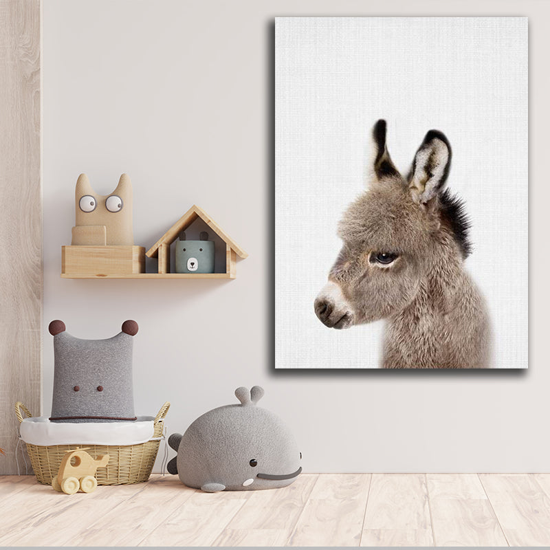 BABY DONKEY KIDS PRINT freeshipping - Wall Agenda