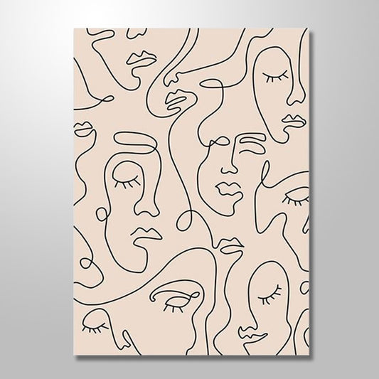 SEAMLESS FACES freeshipping - Wall Agenda