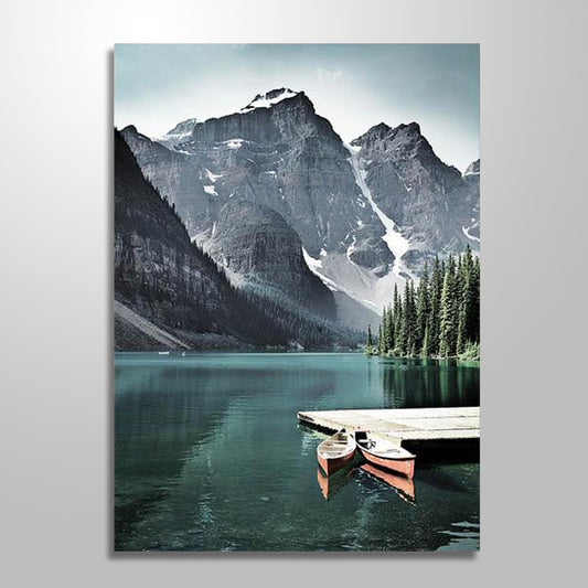 SEASIDE MOUNTAIN PAINTING freeshipping - Wall Agenda