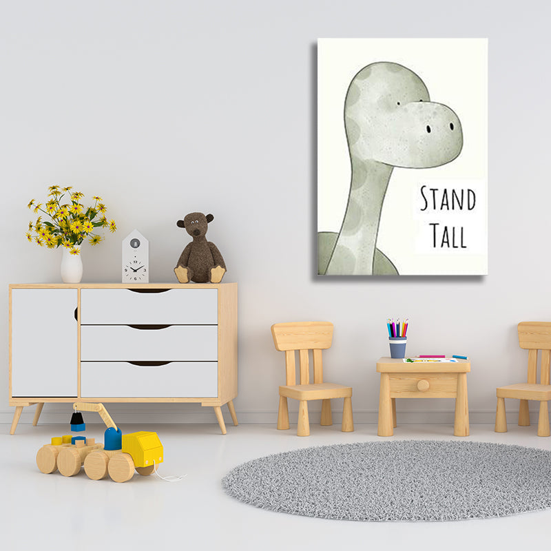 STAND TALL DINO KIDS PRINT freeshipping - Wall Agenda