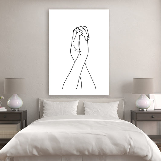 ABSTRACT HOLDING HANDS 2 freeshipping - Wall Agenda