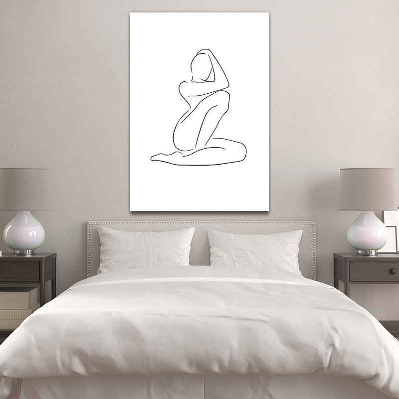 ABSTRACT SITTING POSE freeshipping - Wall Agenda