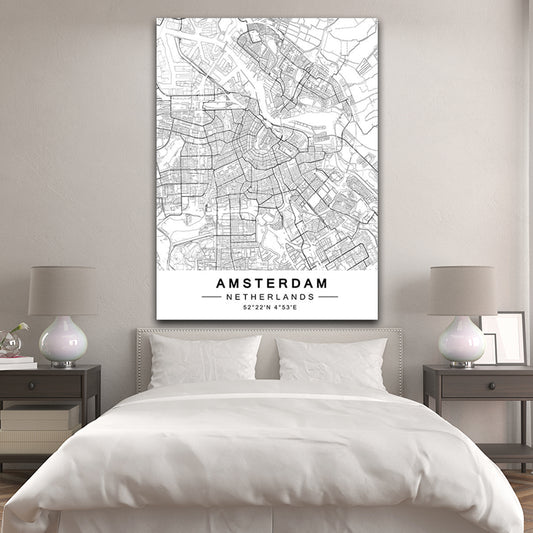 AMSTERDAM CITY MAP freeshipping - Wall Agenda