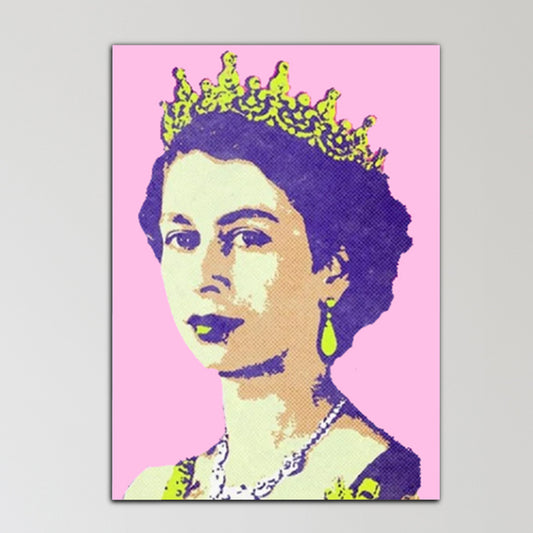 Queen Elizabeth II - Pop Art Rendition // Pastel