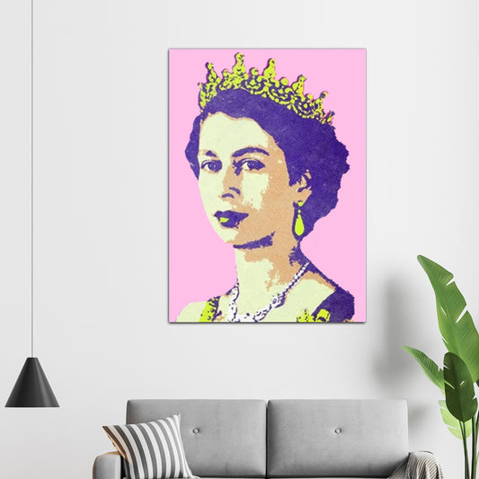Queen Elizabeth II - Pop Art Rendition // Pastel