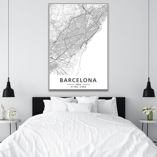 BARCELONA CITY MAP freeshipping - Wall Agenda