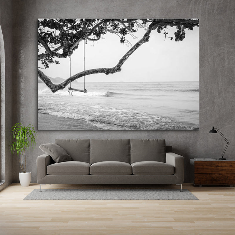 BEACH SWING IN GREYSCALE freeshipping - Wall Agenda