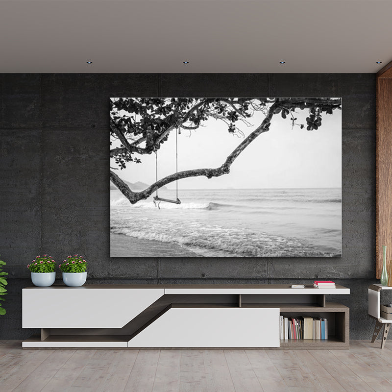 BEACH SWING IN GREYSCALE freeshipping - Wall Agenda