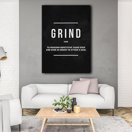 DAILY GRIND ON BLACK freeshipping - Wall Agenda